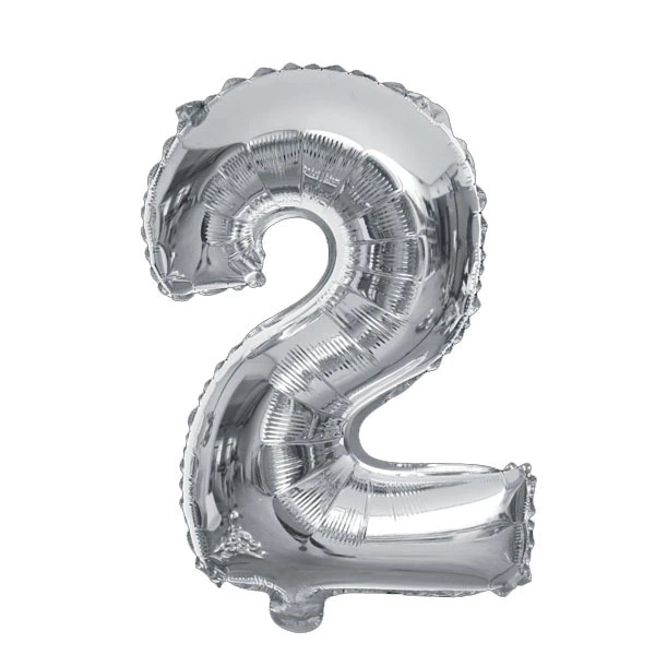 Globo Metalizado Plata Gigante 32" (81 cm) N°2