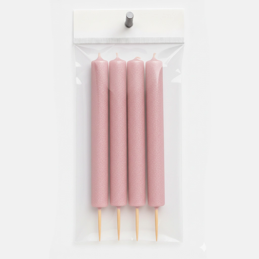 Bengalas Gibreada Rosa Pastel 12 cm - Pack x4 Unidades