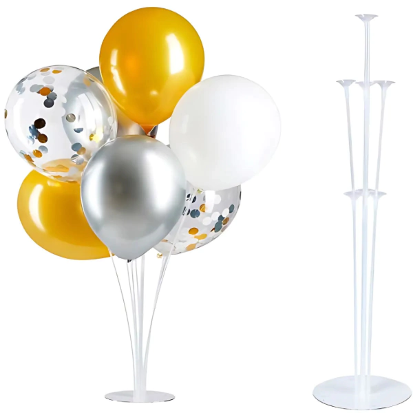 Exhibidor De Globos Acrílico Cristal Ensamblable X7 Globos 68Cm