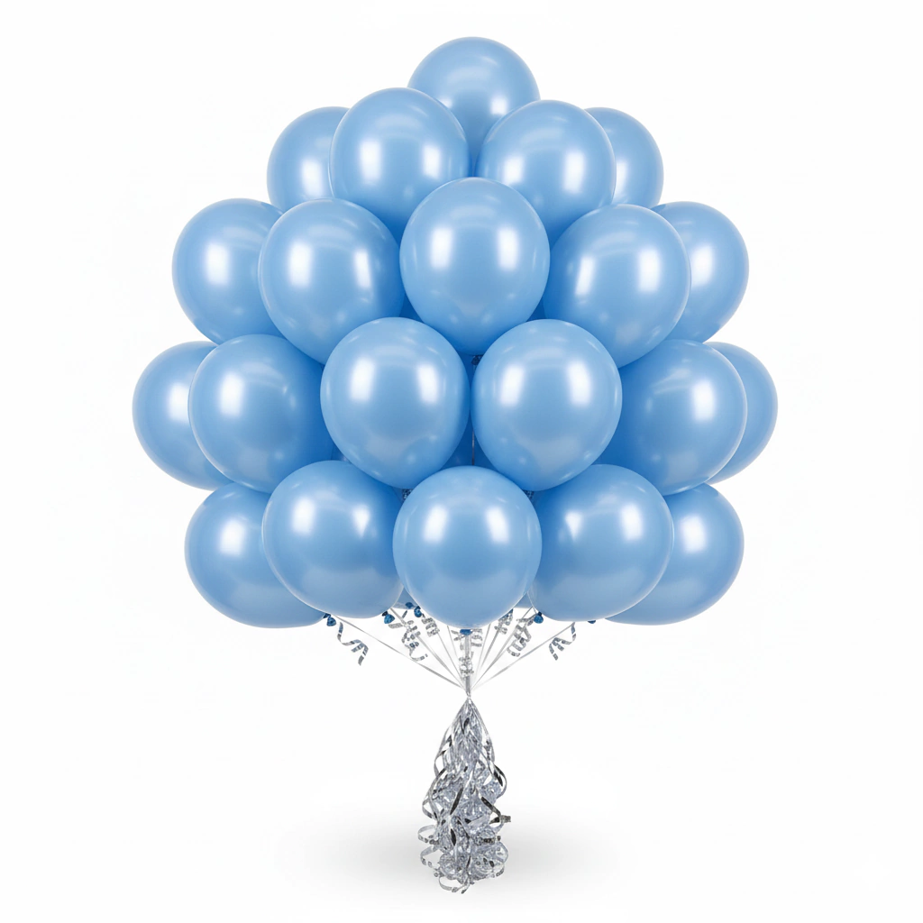Globos de Látex Perlados Celestes 10'' (2.2 g) - X25U