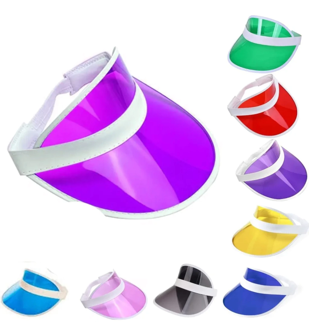 Visera Retro Violeta Transparente