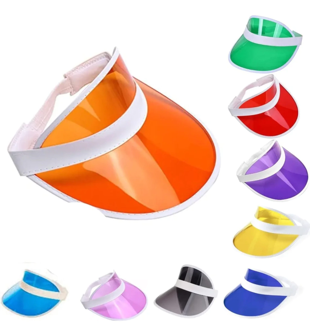 Visera Retro Naranja Transparente