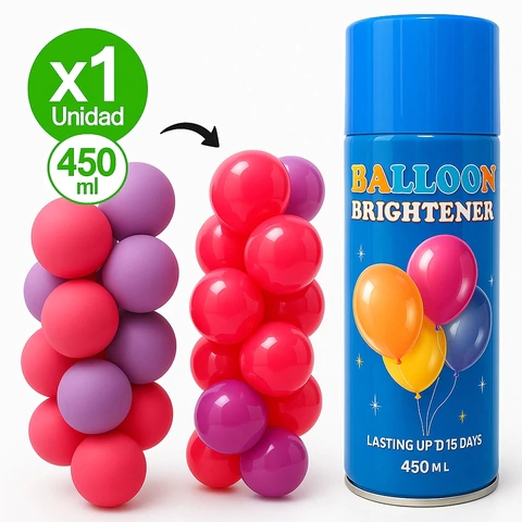 Aerosol Spray Brillos Para Globos De Latex450 Ml