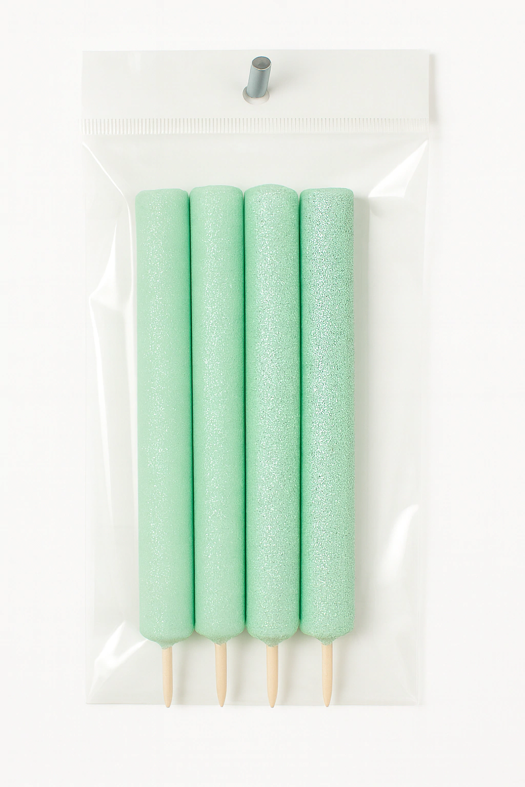 Bengalas Gibre Verde Aqua 12 cm - Pack x4 Unidades