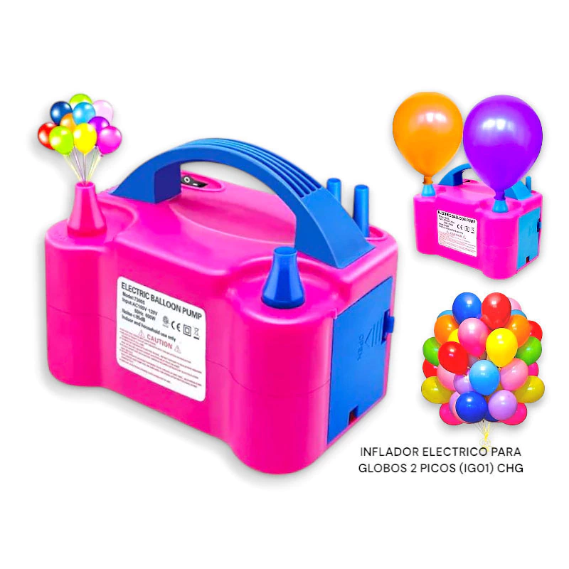 Inflador Eléctrico 220V + Anudador de Globos ¡De Regalo!