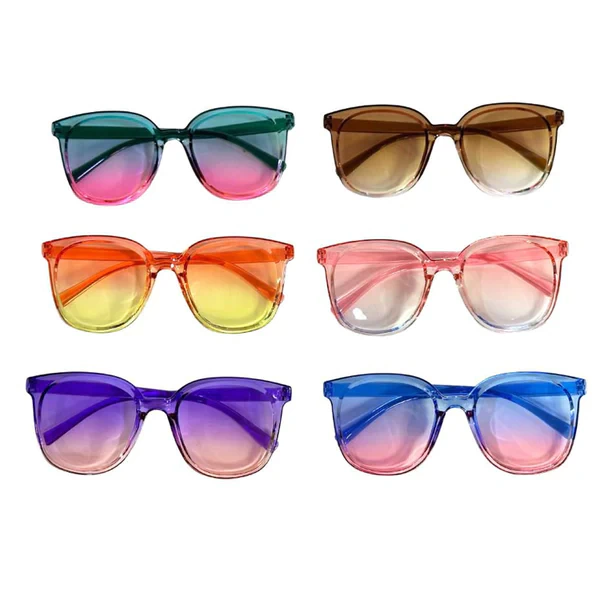 Anteojos Acrílicos Redondos Degradé Colores Surtidos
