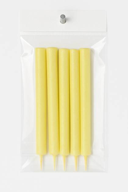 Bengalas Gibre Amarillo Pastel 12 cm - Pack x4 Unidades