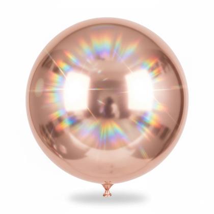 Globo Metalizado Esfera 4D Rosa Gold 22" (56 cm)